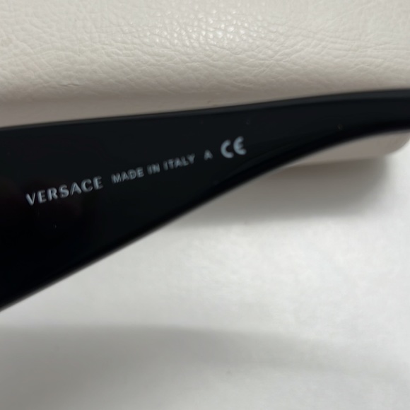 VERSACE SUNGLASSES BLACK with Gold Studs Comes with a box - Picture 8 of 10